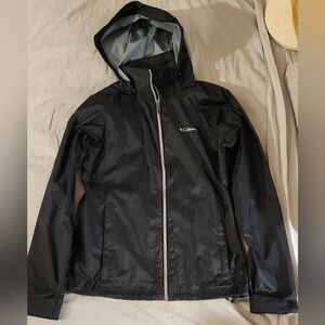 Columbia Black Waterproof Zipped Up Hooded Jacket